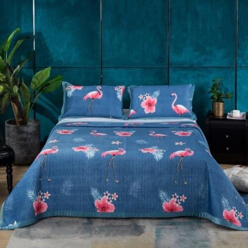 2020 new products 3 pieces Thickened warm crystal velvet AB side fabric right angle Bedspread Bedsheet Pillowcases