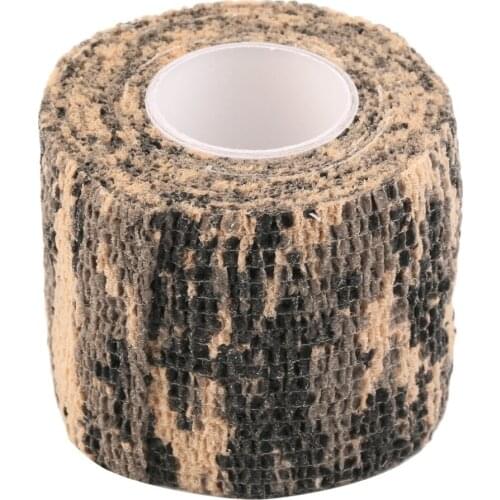 Army Elastic Stealth Tape Military Waterproof Camouflage Camo Wrap Tapes Paintball Gun Shooting Stretch Bandage Hunting Tools