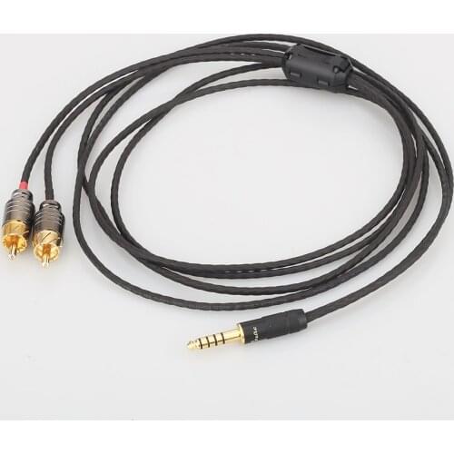 Audiocrast 4.4mm Balanced Male to 2 RCA Male Cable for Digital Audio Player NW-WM1Z/A WM1A