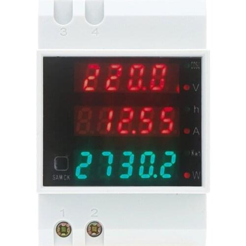 D52-2047 LED Digital Multi-function Meter Voltmeter Ammeter High Precision Stable Durable AC300V Voltmeter Ammeter