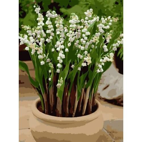 DIY Flowers Painting By Numbers Wooden Frame 40x50cm Combination Unique Gift Wall Art Picture Artworks Home Decor