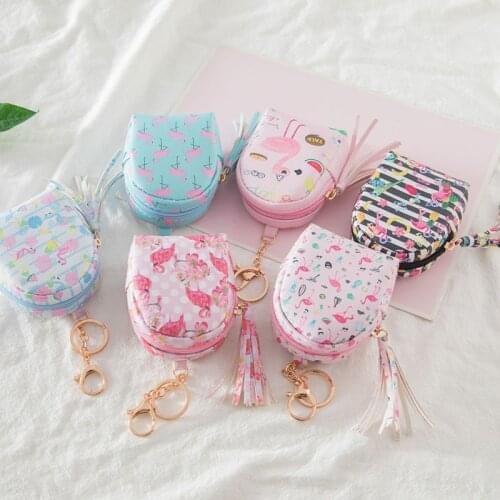 Flamingo Mini Backpack Creative Cartoon Coin Purse Childrens Small Wallet Key Pack Birthday Presents for Kids Wedding Gifts