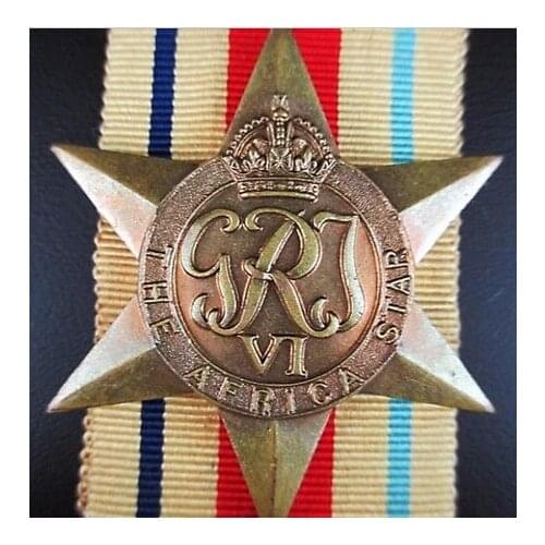 Cheap medal WW2 AUSTRALIAN BRITISH AFRICA CAMPAIGN MEDAL ORDER FOR FIGHTING GERMANS best sales custom antique medal