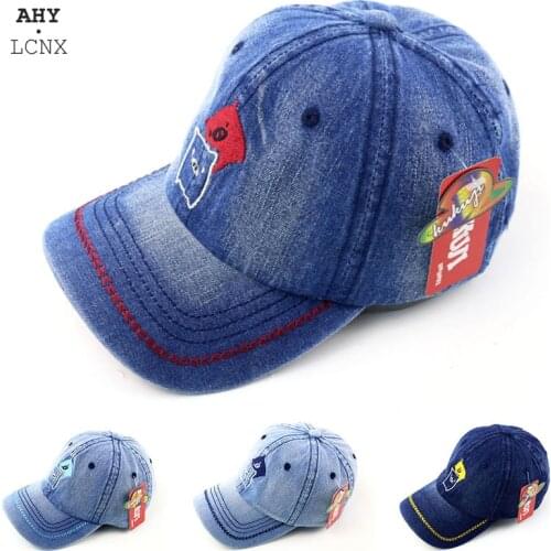 Fashion New Autumn Baby Hat For Boys Girls Children Baseball Cap Toddler Casual Denim Hip Hop Cap Kids Sun Hats 3-8 Years