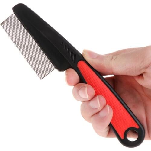 Pet Grooming Comb Teeth Shedding Hair Flea Lice Removal Brush Dog Supplies Dropship