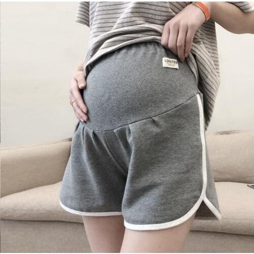 Pregnant Womens Shorts Summer Wear Low-waisted cotton sports Shorts Summer Wear New Spring Loose Pants for Pregnant Women Cloth