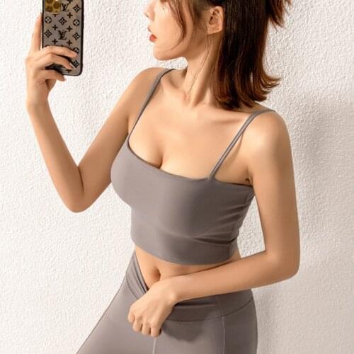 Sexy Women Sport Bra Top For Fitness Push Up Workout Bra Solid High Impact Crop Top Breathable Running Wear