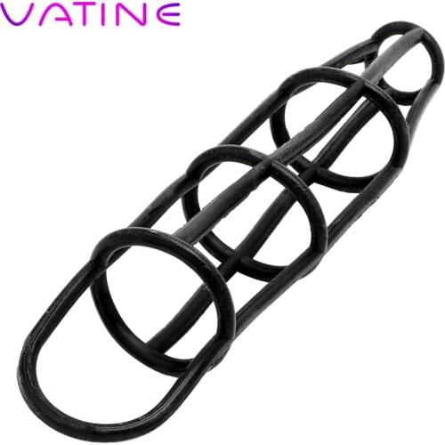 VATINE Penis Rings Net Cock Ring Penis Enlargement Elastic Sex Toys for Men Delay Ejaculation Time Sex Shop Adult Products