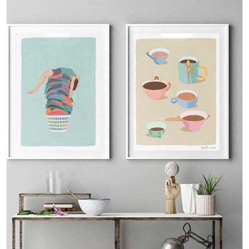 Laundry Funny Sarcastic Wall Art Canvas Painting Nordic Coffee Cups Kitchen Posters And Prints Wall Pictures For Home Decor