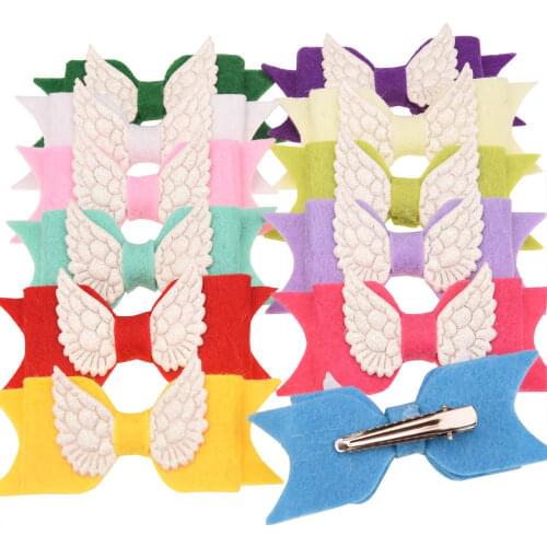 10PCS Cute unicorn Bows Cotton Bowknot with Clips Fashion Hair Accessories Headwear Boutique Hair Bow Barrette Hair clips