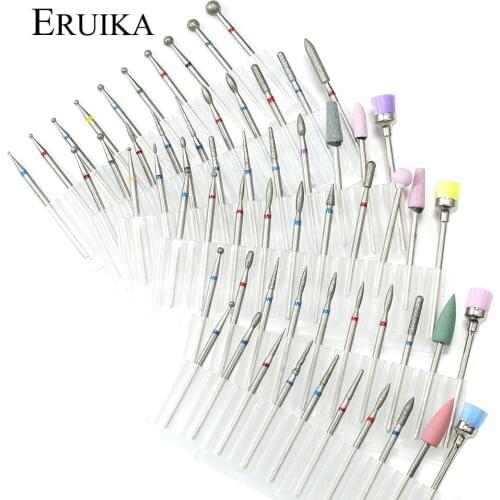 10PCS Diamond Nail Drill Bit Set Electric Rotary Burr Milling Cutter Cuticle Clean for Manicure Nail Files Gel Remove Tools