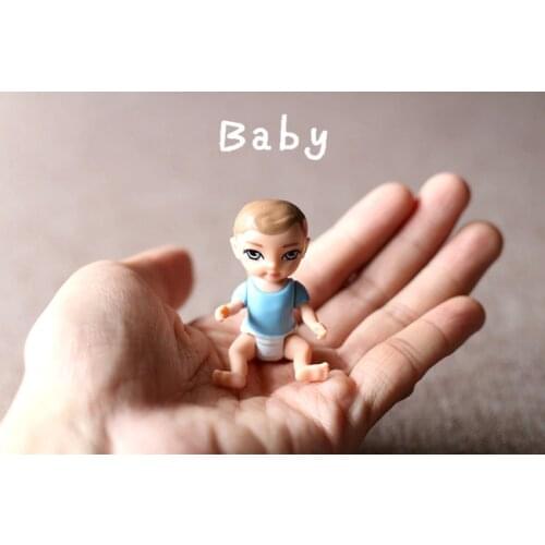 5pcs/ a lot 4.5cm plastic mini pocket cute doll desk decoration 052101