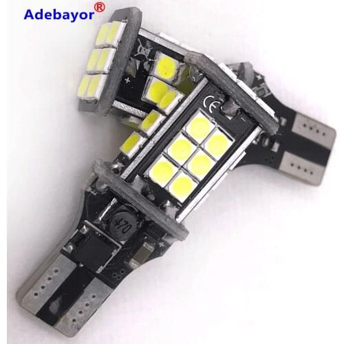 50PCS Super Bright T15 W16W 921 912 3030 24 SMD LED CANBUS NO ERROR Car Backup Reserve Lights Bulb Tail Lamp adebayor