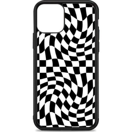 Crazy Checkers Black Phone Case for iPhone 12 mini 11 pro XS Max X XR 6 7 8 plus SE20 High quality TPU silicon cover