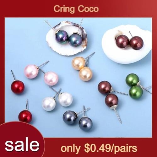Серьги-гвоздики Cring Coco China At AliExpress