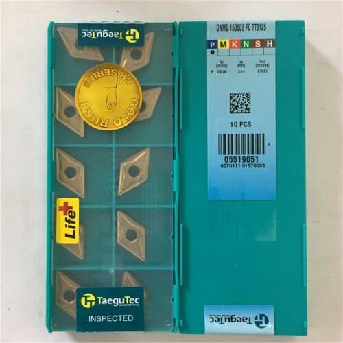 DNMG150608-PC TT8125 100% Original TAEGUTEC carbide insert with the best quality 10pcs/lot free shipping