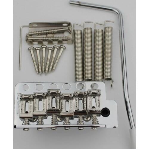 Korea ST guitar Wilkinson WV6 tremolo bridge Bent Steel Saddles+ Zinc Block Or brass Block Chrome From Korea