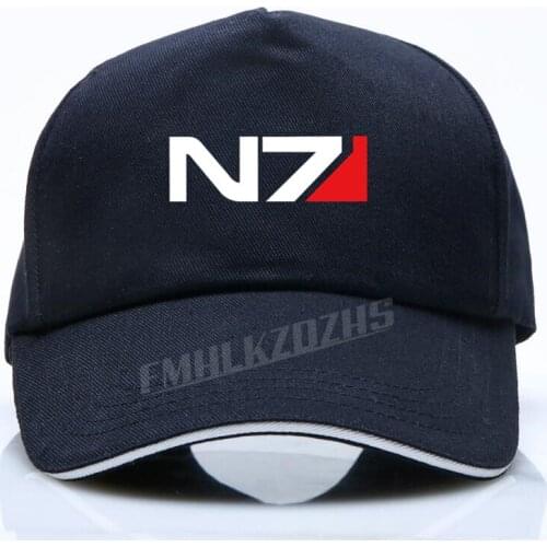 N7 Mass Effect 3 baseball caps Men Systems Alliance Military Emblem Game Cotton Men Free Shipping Wholesale