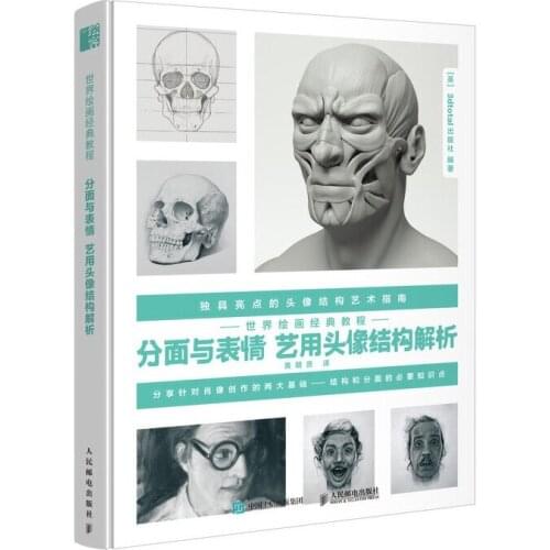 World Painting Classic Tutorial Book Faceting and expression, Analysis of The Art Head Portrait Structure Sketch Book