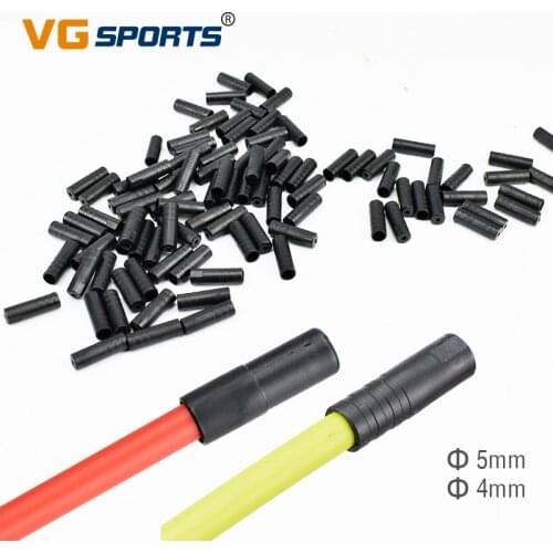 20/50/100pcs Road Mountain Bike 4mm/5mm Bicycle Brake Gear Outer Cable End Caps Tips Crimps Plastic Brake Cap Plastic Cable Caps
