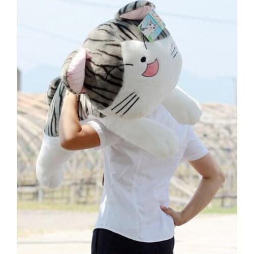 NEW STuffed Chis cat plush toy 60 cm squint cat chi cat doll 23 inch soft Toy birthday gift wc561