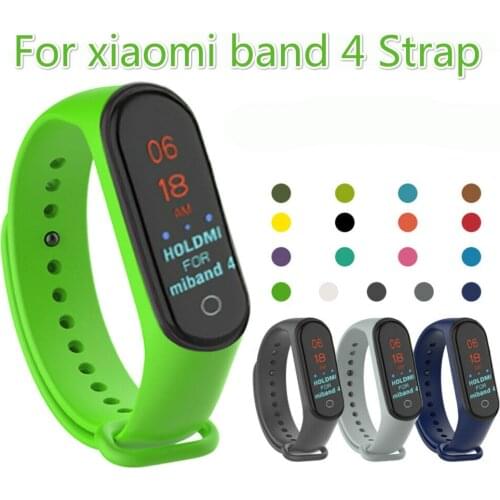New Colorful Silicone Watch Strap For Xiaomi Mi Band 4 Bracelet Accessories For Miband 4 Smartband Replacement Wristband
