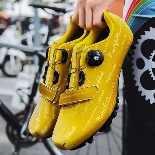 Brand New Mountain Bike Male Outdoor Breathable Fashion Non-slip Professional Lock Road Sports Bicycle Shoes 36-47