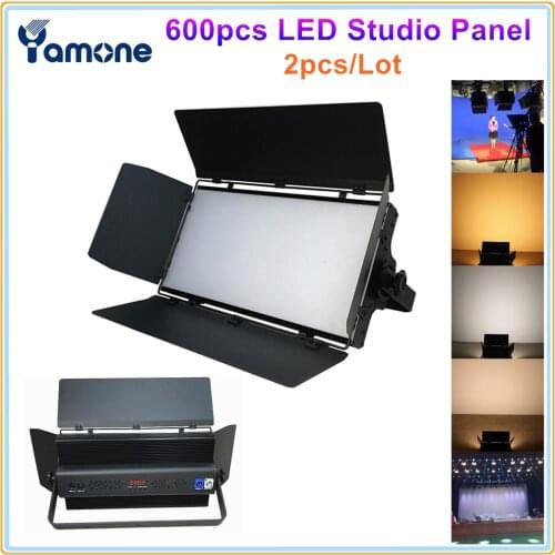 2pcs/Lot High Power 600pcs Video Panel Lighting 600pcs 0.5W CW WW Bi-color Led Soft Video Sky Panel Film Light