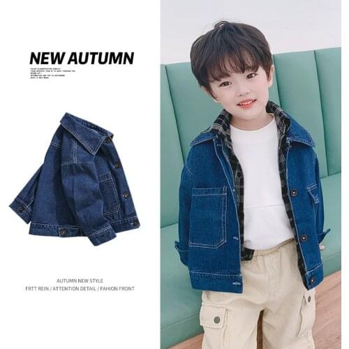 Boy Coat Jean Kids Baby Clothes 2021 Cool Spring Autumn Party Outwear Outfits Toddler Uniform Top Cotton Children Clothing