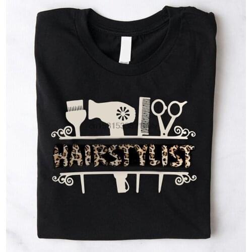 Hairstylist Tools Leopar Barber Gift Shirt For Hairdresser