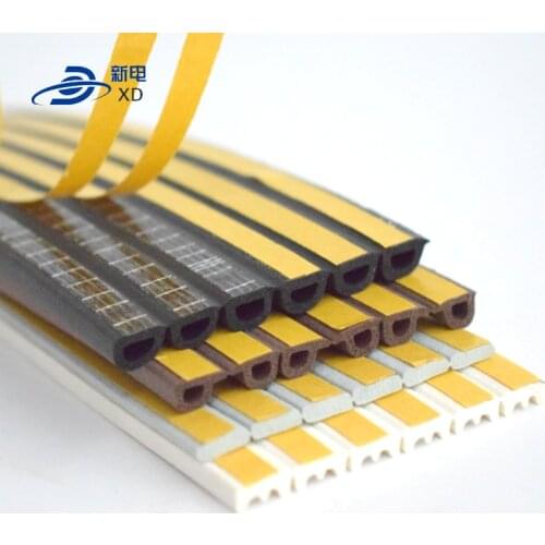 Rubber auto door window rubber strip for frameless glass door