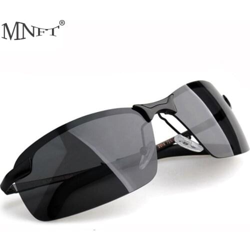 MNFT Fashion Mens Half Frame Fishing Sunglass Mens Outdoor Sports Polarized Fishing Tackle Glasses