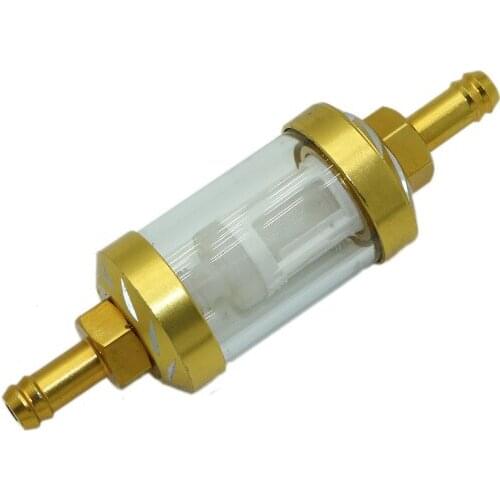 6 Colors Motorcycle Fuel Filter Gasoline Filter Fuel Strainer Oil Filters 5/16 Transparent Hoses Inner Bore