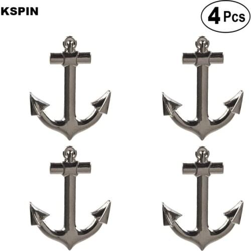 Anchor Badge Lapel Pin Badge Brooch Icons 4pcs
