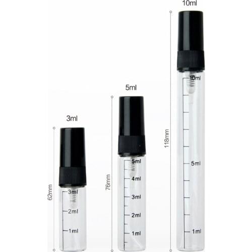 1pc 3ml/5ml/10ml Portable Mini Perfume Bottle Empty Bottle Cosmetics Bottled Toner Spray Bottle