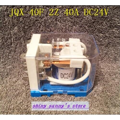 1Piece JQX-40F 2Z 40A DC 24V Coil PCB Power Relay Brand New