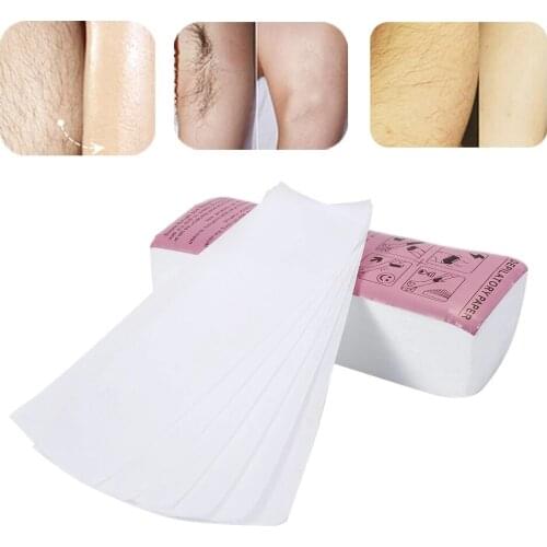 100pcs With special thick non-woven depilatory wax hair removal Waxing wax paper for paper white hair removal wax for depilation