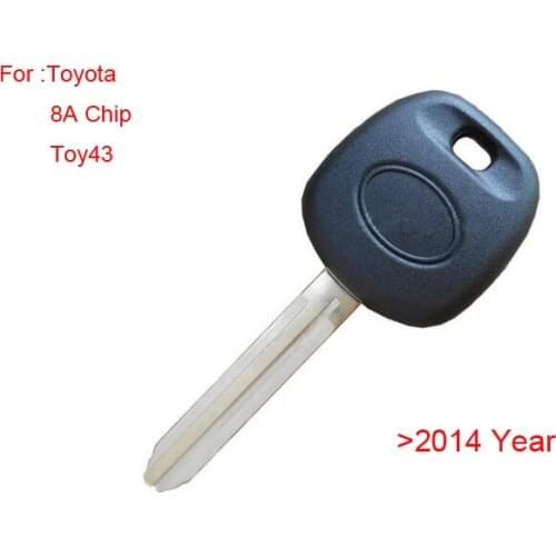 2014 Brand New! Original Replacement Transponder Key For Toyota With 8A(H) Chip Toy43 Blade