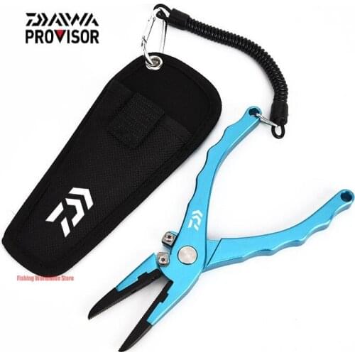 2021 DAIWA Fishing Pliers Fishing Line Scissors Cutter Multifunctional Plier DAIWA Fishing Lip Grips With Rope Bag High Quality