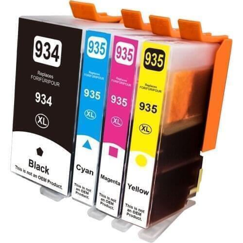4 Pcs For HP 934XL HP 935XL compatible ink Cartridges 934 935 For HP Officejet Pro 6812 6830 6815 6835 6230 6820 printer
