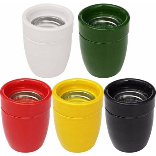 5 Colors Ceramics E27 Socket Light Bulb Holder Industrial Retro Vintage Edison Lamp Holder E27 Fitting Base Lampholder Dropping