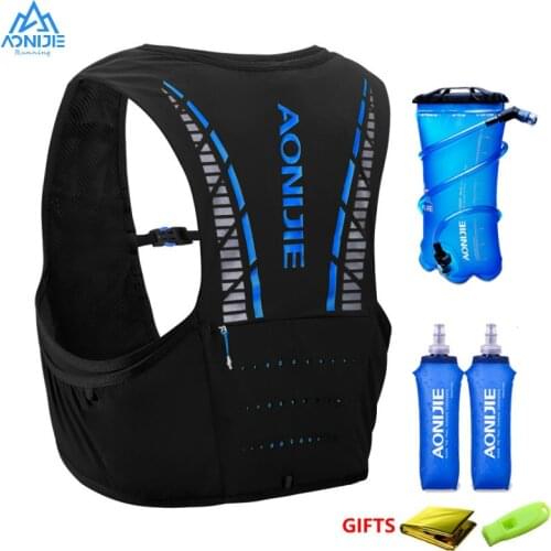 AONIJIE Men Women Trail Running Backpack 5L Lightweight Hiking Racing Cycling Marathon Hydration Vest Rucksack Optional Bottles