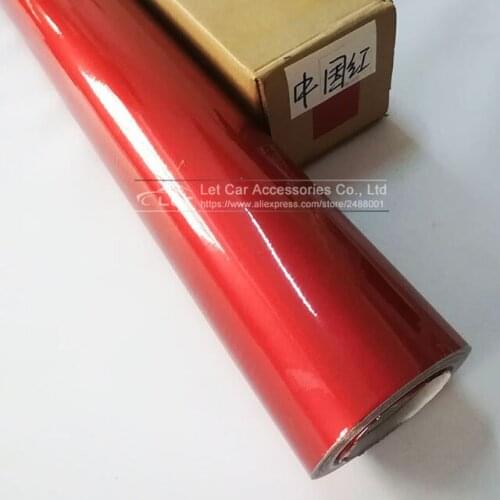 Car styling Red Glossy Metallic Glitter Car Sticker for car wraps Glossy Candy Vinyl Film car decals