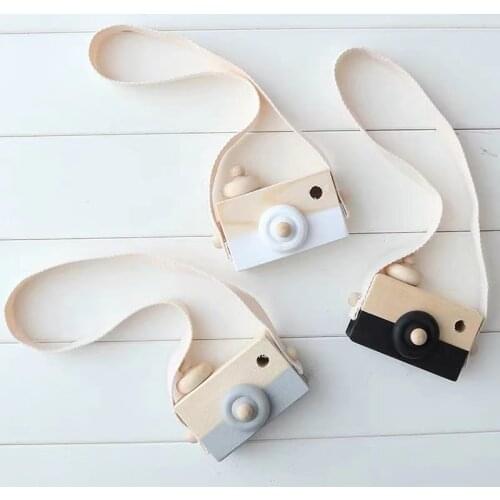 Wooden Camera Toy For Kids Room Decoration Wooden Ornaments For Baby Boy Girl Nursery Decor Nordic Children Girl Boy Room Decor