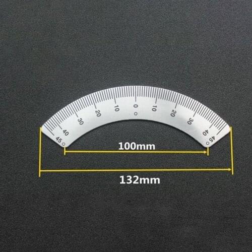 Hot Sale Protractors Milling Machine Part - Angle Plate Scale Ruler 45 Degree Angle Arc M1197 Measuring Gauging Tools