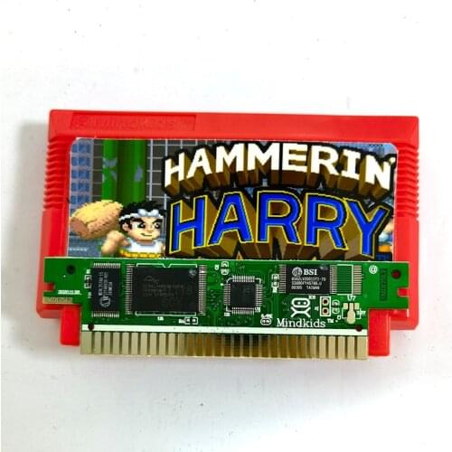 Hammerin' Harry Nes/FC Card For 60 Pin 8 Bit Game Player