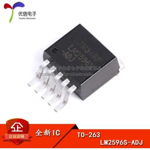 Chip TO-263-6 LM2596S-ADJ regulator circuit (step-down)