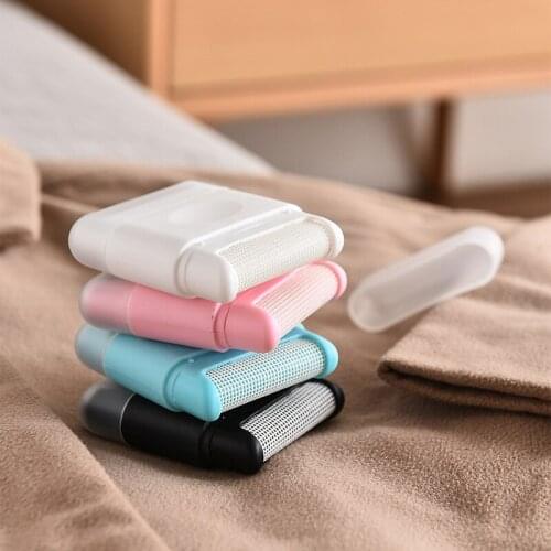 Mini Lint Remover for Clothing Portable Hair Remover Pink Household Cleaning Lint Eliminator Brush for Clothe Sticky Hair Roller