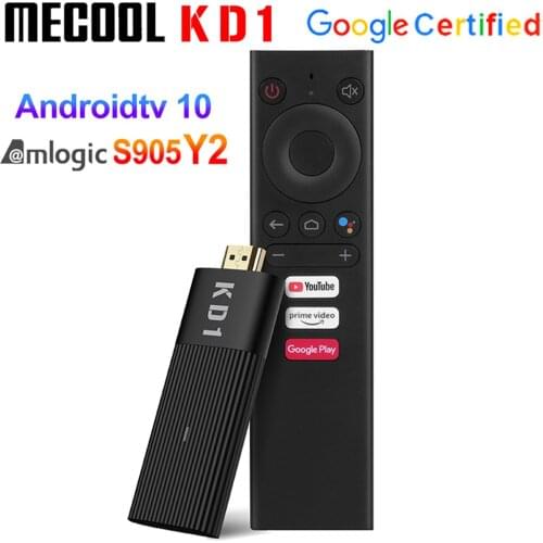 Google Certificate Amlogic S905Y2 Quad Core Mini Tv Stick 2GB 16GB Android 10.0 ATV Smart Tv Box 2.4G 5G WIFI BT4.2 Set Top Box