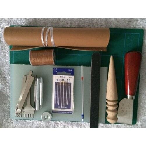 Good quality leather craft tool set, 24 in one, leather hand work tools